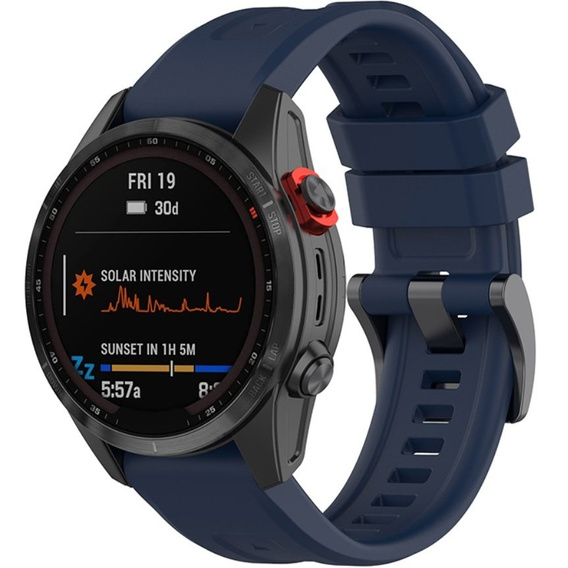 Pasek Silikonowy QuickFit 20mm do Garmin Fenix 5S/6S/7S, Granatowy