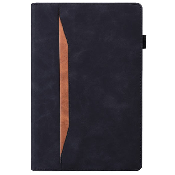 Etui biznesowe z eko-skóry do Samsung Galaxy Tab S10 Lite / S10 FE / S9 FE / S9 / S8 / S7 – czarne