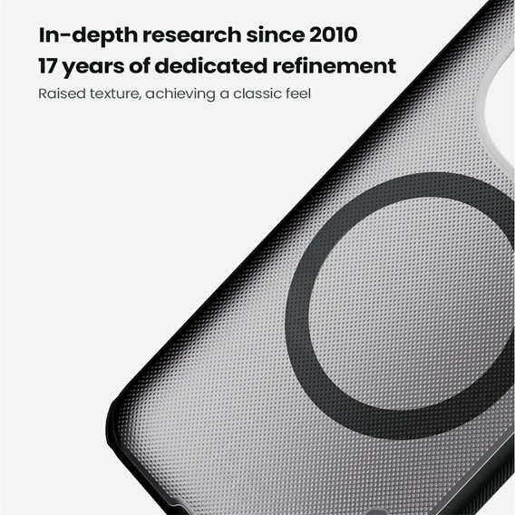 Etui Nillkin Frosted Shield Pro MagSafe do Xiaomi Redmi Note 15 Pro Plus 5G – przezroczyste / czarne