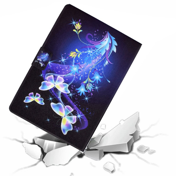 Etui do Samsung Galaxy Tab A8 10.5 SM-X200 SM-X205, Kwiaty i motyle