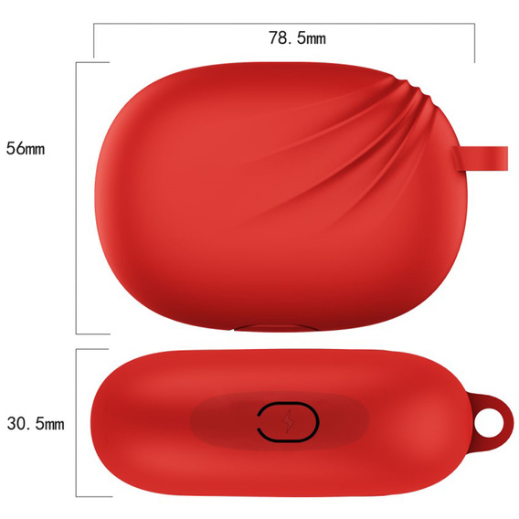 Etui Silicone Shockproof na Słuchawki do Beats Studio Buds, Red