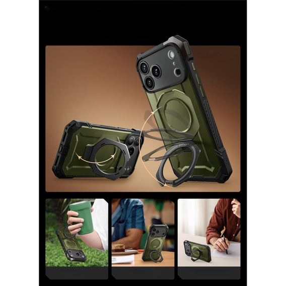 Etui Supcase do iPhone 17 Pro Max, Unicorn Beetle Grip Mag, Guldan