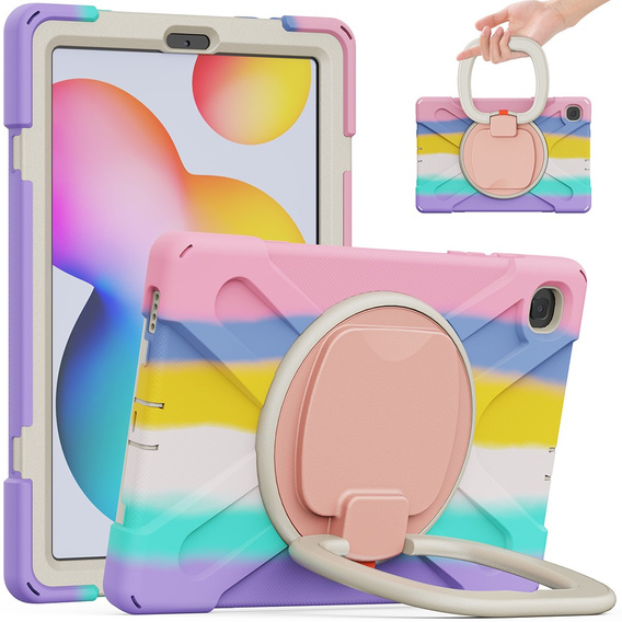 Etui dziecięce do Samsung Galaxy Tab S6 Lite 10.4" 2020/2022/2024, pancerne dla dziecka, kolorowe