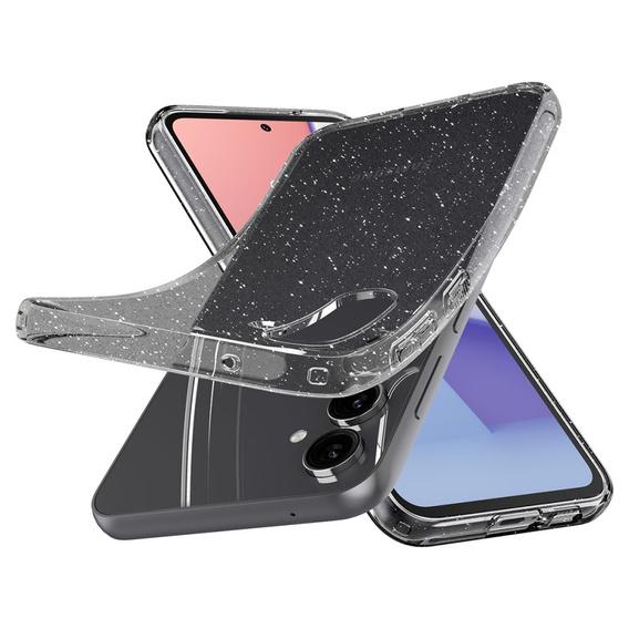 Etui Spigen do Galaxy S23 FE, Liquid Crystal, przezroczyste brokat