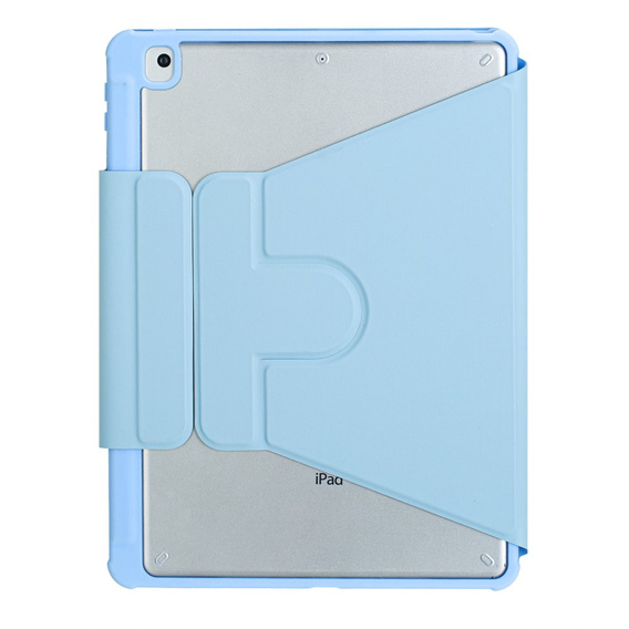 Etui z klawiaturą do iPad 11" 2025 A16 (11 gen.) / iPad 10.9" 2022 (10 gen.), Rotary 360° Leather, jasnoniebieskie