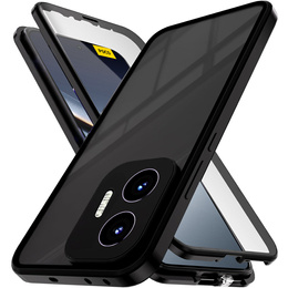 Etui do Xiaomi Poco F7, Magnetic Dual Glass, czarne