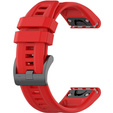 Pasek Silikonowy QuickFit 20mm do Garmin Fenix 5S/6S/7S/ 8 43mm, Czerwony