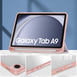 Stylowe etui do Samsung Galaxy Tab A9 – Smartcase Hybrid Marble różowe