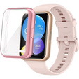 2w1 Etui z osłoną na ekran do Huawei Watch Fit 2, Różowe