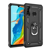 Etui pancerne do Huawei P30 Lite, Nox Case Ring, czarne