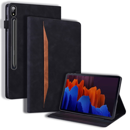 Etui biznesowe z eko-skóry do Samsung Galaxy Tab S10 Lite / S10 FE / S9 FE / S9 / S8 / S7 – czarne