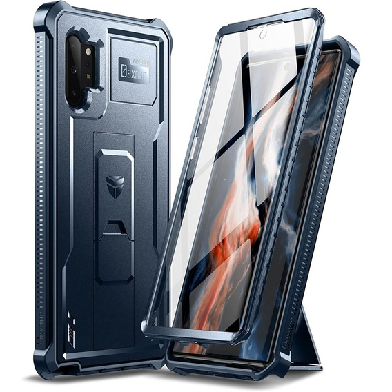 Etui pancerne do Samsung Galaxy Note 10 Plus Dexnor Full Body, niebieskie