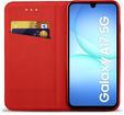 Etui z klapką do Samsung Galaxy A17 5G, Smart Magnetic, czerwone