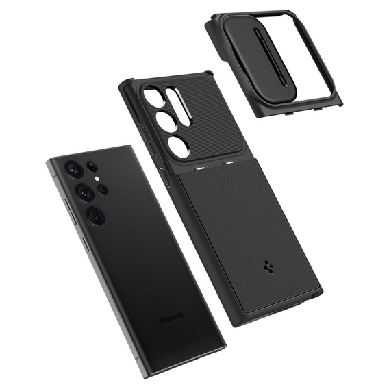 OUTLET Etui Spigen do Samsung Galaxy S23 Ultra, Optik Armor, Czarne