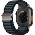 Pasek Nylonowy do Apple Watch 1/2/3/4/5/6/7/8/9/10/11/SE Ultra 1/2/3 42/44/45/46/49mm, Czarny