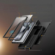 Etui do Samsung Galaxy S25 Ultra, Tongate MECH Series, Klips do paska, czarne