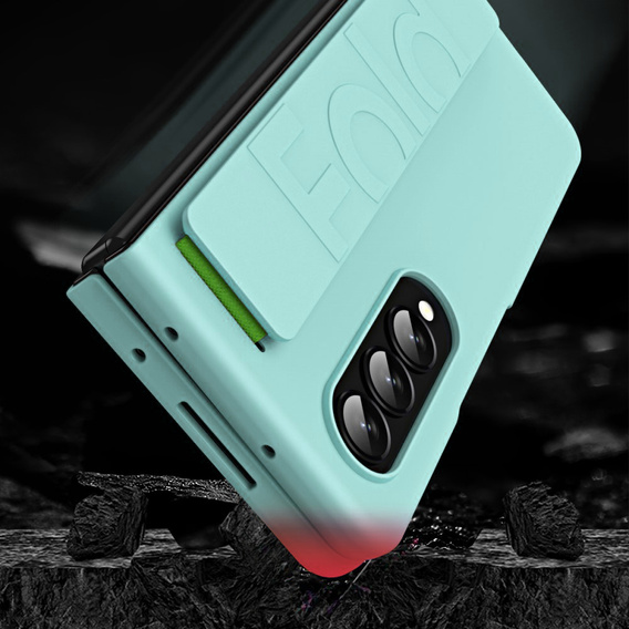 Etui do Samsung Galaxy Z Fold4 5G, z rączką, zielone
