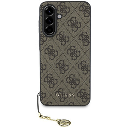 Etui GUESS do Samsung Galaxy A56, 4G Charms Collection, brązowe