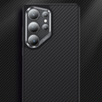 Etui BENKS Kevlar Armor PRO do Samsung Galaxy S25 Ultra, Carbon Fiber 600D A045, do MagSafe, czarne