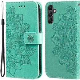 Etui z klapką do Samsung Galaxy A14 4G/5G, Mandala, zielone