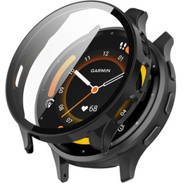 2w1 Etui + Szkło Hartowane do Garmin Venu 3S, Czarne