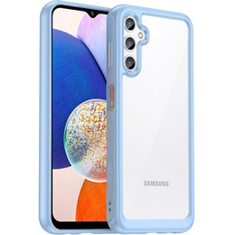 Etui do Samsung Galaxy A14 4G/5G, Fusion Hybrid, przezroczyste / niebieskie