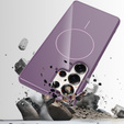 Etui do Samsung Galaxy S25 Ultra z paskiem, magnetyczne MagSafe  – fioletowe