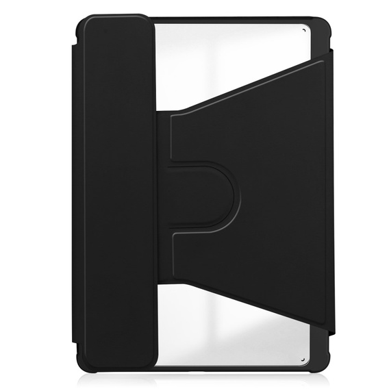 Etui z klawiaturą do Samsung Galaxy Tab S10 Lite / S10 FE / S9 FE, Rotary 360° Leather, czarne