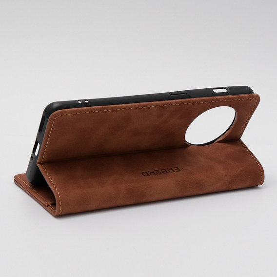 Etui do OnePlus 11 5G, ERBORD Vintage portfel z klapką, brązowe