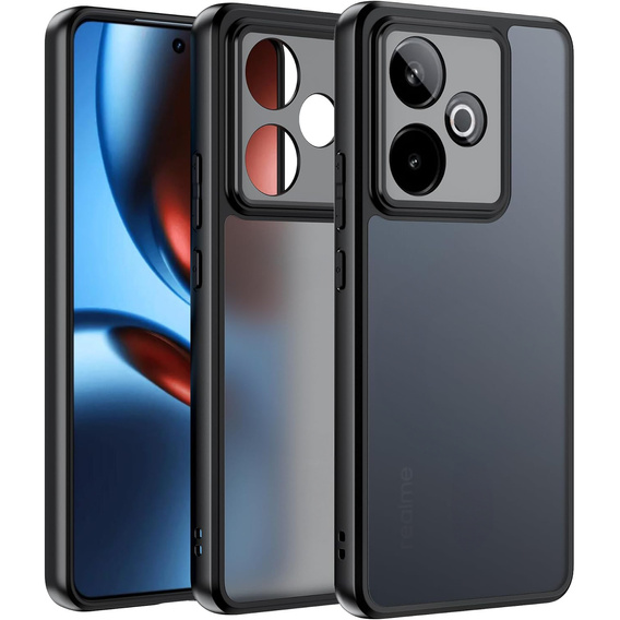 Etui do Realme GT 7 / 7T, Fusion Hybrid, przezroczyste / czarne