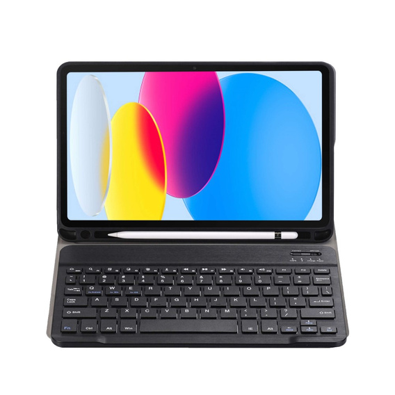 Etui z klawiaturą do iPad 10.9" 2022 (10 gen.) / iPad 11" 2025 A16 (11 gen.), Pen Slot, czarne