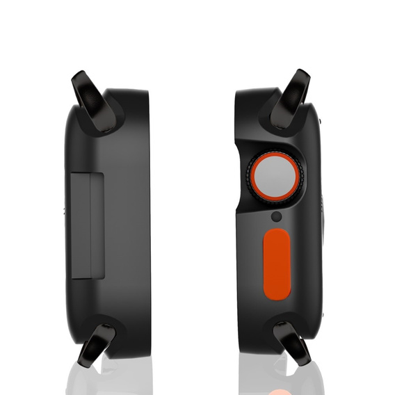 Etui Silikonowe do Apple Watch 7/8/9 41mm, matowe czarne