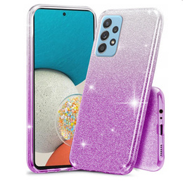 Etui Glitter Case do Samsung Galaxy A13 4G, Silver/Purple
