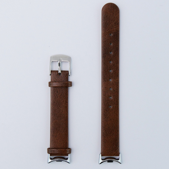 Pasek Skórzany do Xiaomi Smart Band 10 / 9 / 8, Brązowy