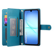Etui z klapką do Samsung Galaxy A17 5G, Wallet Zipper Pocket, niebieskie