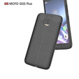 Czarne Etui Football Grain TPU Case Motorola Moto G5S Plus