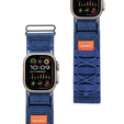 Pasek Nylonowy ERBORD Runner do Apple Watch 1/2/3/4/5/6/7/8/9/10/11/SE Ultra 1/2/3 42/44/45/46/49mm, Niebieski