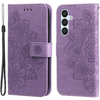 Etui z klapką do Samsung Galaxy A54 5G, Mandala, fioletowe