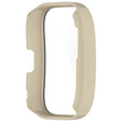2w1 Etui + Szkło Hartowane do Amazfit Bip 5, Beżowe