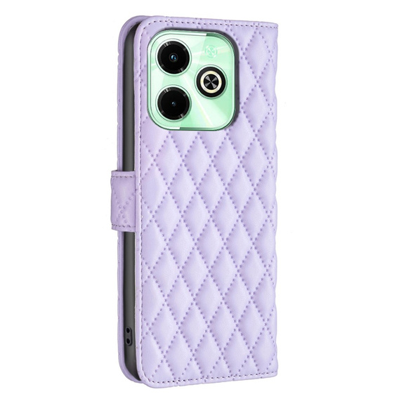 Etui z klapką do Infinix Hot 40i, Wallet, BINFEN COLOR, fioletowe