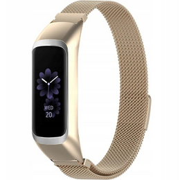 Pasek Bransoleta Milanese do Samsung Galaxy Fit 2 SM-R220, Złoty