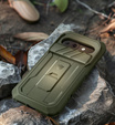 Etui pancerne do Google Pixel 9a, Dexnor Kickstand (Two Frames), zielone