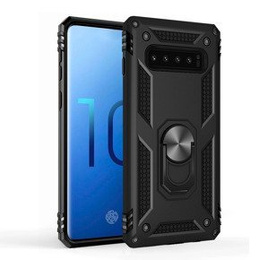 Etui pancerne do Samsung Galaxy S10, Nox Case Ring, czarne