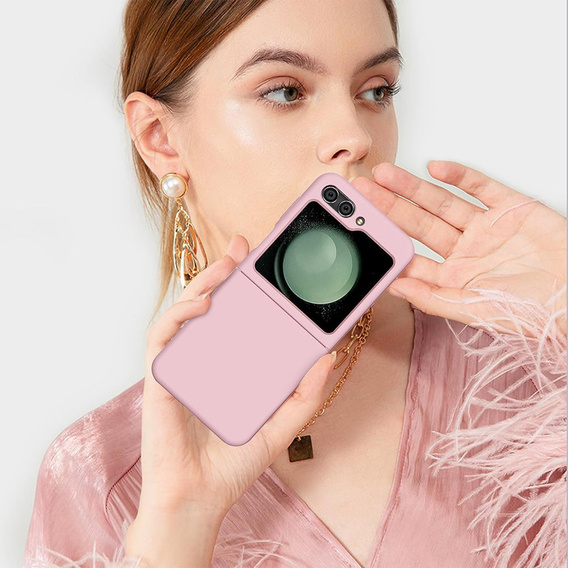 Etui Silikonowe do Samsung Galaxy Z Flip5 5G, różowy