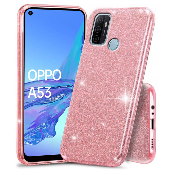 Etui Glitter Case do Oppo A53 2020, Pink