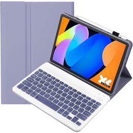 Etui z klawiaturą Bluetooth do Lenovo Idea Tab 11" 2025 TB336FU TB336ZU, fioletowe