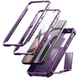 Etui pancerne do Samsung Galaxy S23, Dexnor Full Body (Two Frames), fioletowe