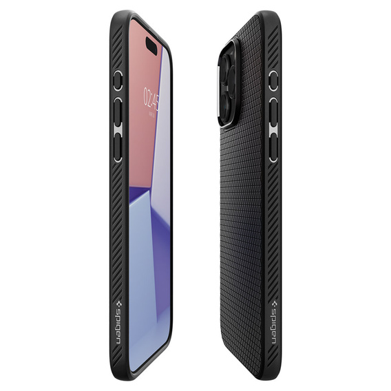 Etui Spigen do iPhone 15 Pro, Liquid Air, Czarne