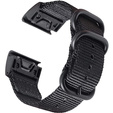 Pasek Nylonowy QuickFit 20mm do Garmin Fenix 5S/6S/7S/8 43mm, Czarny