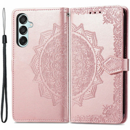Etui z klapką do Samsung Galaxy M15 5G, Mandala, różowe